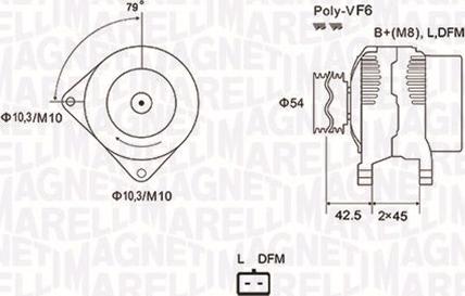 Magneti Marelli 063731879010 - Ģenerators autospares.lv