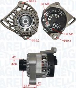 Magneti Marelli 063731349010 - Alternator www.autospares.lv