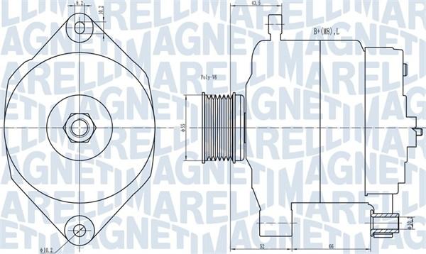 Magneti Marelli 063731343010 - Генератор www.autospares.lv