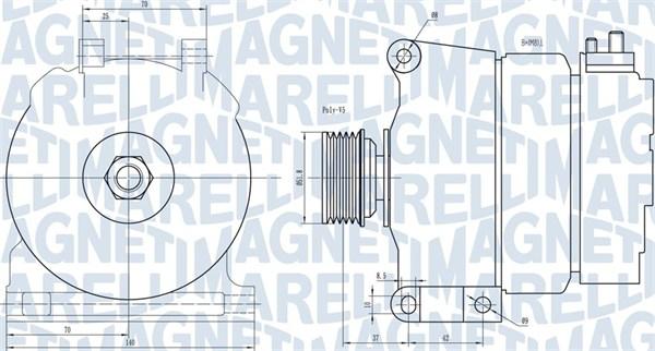 Magneti Marelli 063731342010 - Ģenerators www.autospares.lv