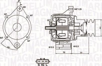 Magneti Marelli 063731367010 - Генератор www.autospares.lv