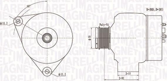 Magneti Marelli 063731300010 - Ģenerators autospares.lv