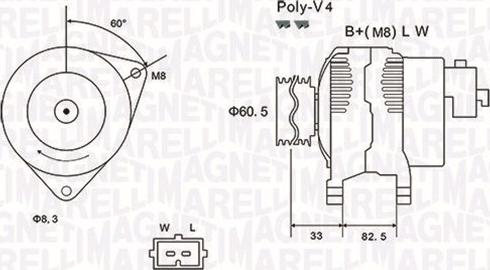 Magneti Marelli 063731317010 - Ģenerators autospares.lv