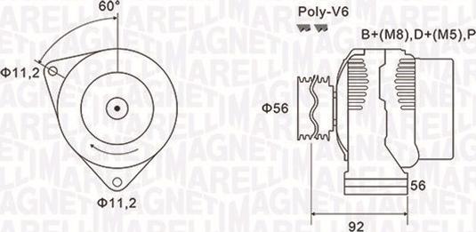 Magneti Marelli 063731299010 - Ģenerators autospares.lv