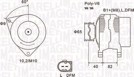 Magneti Marelli 063731746010 - Ģenerators autospares.lv