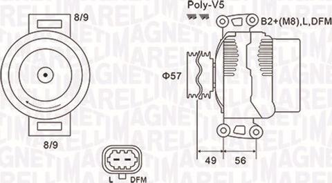 Magneti Marelli 063731740010 - Генератор www.autospares.lv