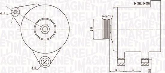 Magneti Marelli 063731747010 - Ģenerators autospares.lv