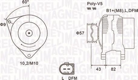 Magneti Marelli 063731759010 - Ģenerators autospares.lv