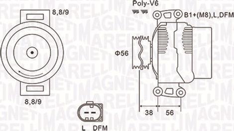 Magneti Marelli 063731754010 - Ģenerators autospares.lv