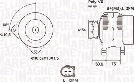 Magneti Marelli 063731757010 - Ģenerators autospares.lv