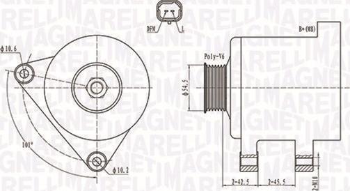 Magneti Marelli 063731761010 - Ģenerators autospares.lv