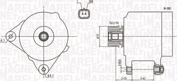 Magneti Marelli 063731762010 - Alternator www.autospares.lv