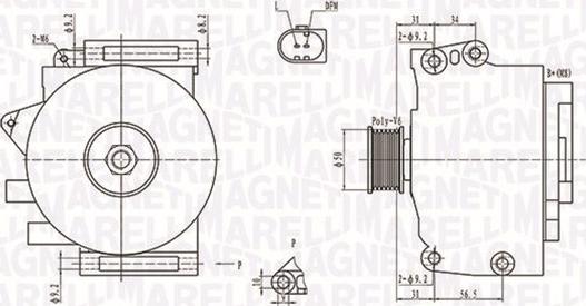 Magneti Marelli 063731701010 - Генератор www.autospares.lv