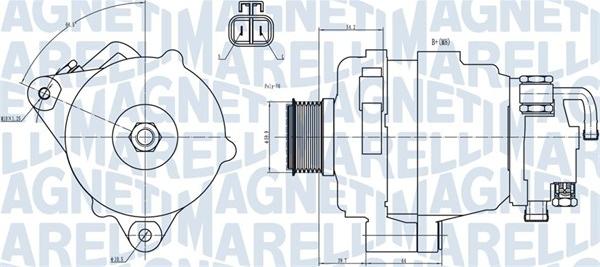 Magneti Marelli 063731708010 - Ģenerators autospares.lv