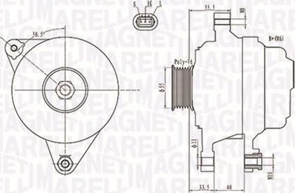 Magneti Marelli 063731703010 - Ģenerators autospares.lv