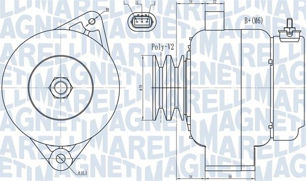 Magneti Marelli 063731724010 - Генератор www.autospares.lv