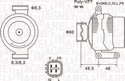 Magneti Marelli 063731726010 - Ģenerators autospares.lv