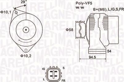 Magneti Marelli 063731721010 - Ģenerators www.autospares.lv