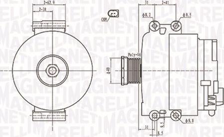 Magneti Marelli 063731774010 - Ģenerators autospares.lv