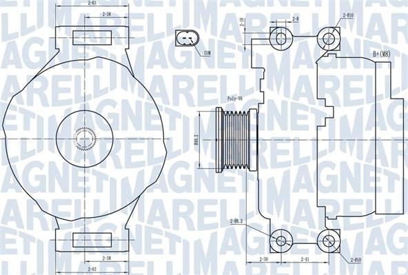 Magneti Marelli 063731773010 - Ģenerators autospares.lv