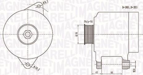 Magneti Marelli 063738250010 - Ģenerators www.autospares.lv