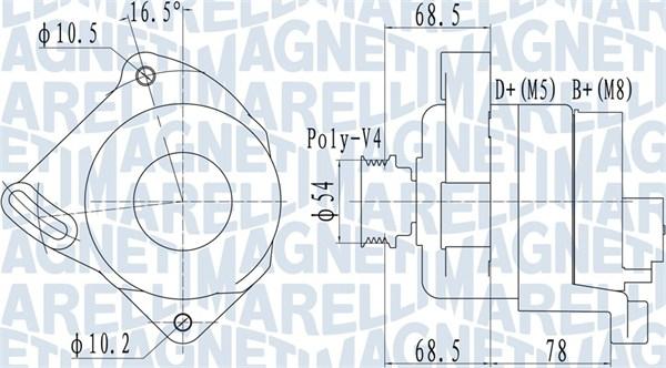 Magneti Marelli 063732094010 - Alternator www.autospares.lv