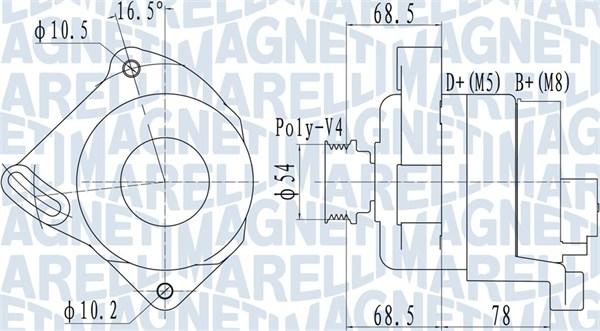 Magneti Marelli 063732096010 - Генератор www.autospares.lv