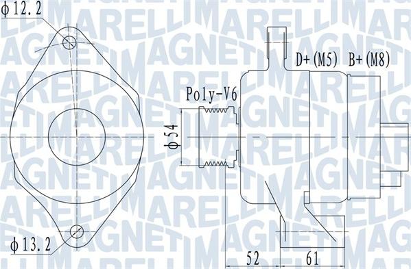 Magneti Marelli 063732049010 - Генератор www.autospares.lv