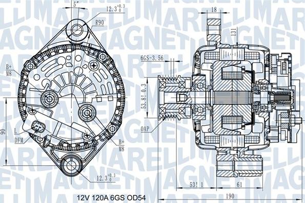 Magneti Marelli 063732045010 - Ģenerators autospares.lv