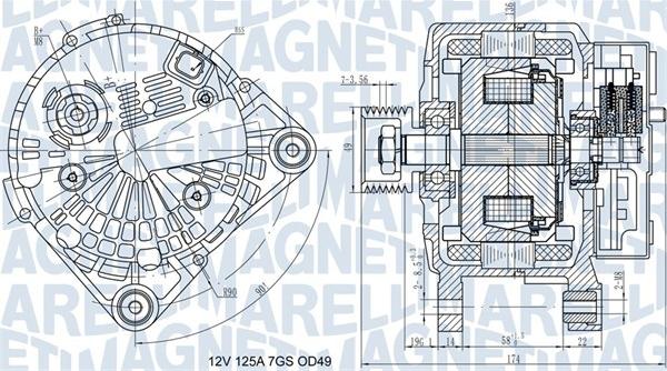 Magneti Marelli 063732058010 - Ģenerators www.autospares.lv