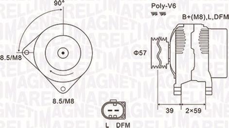 Magneti Marelli 063732002010 - Генератор www.autospares.lv