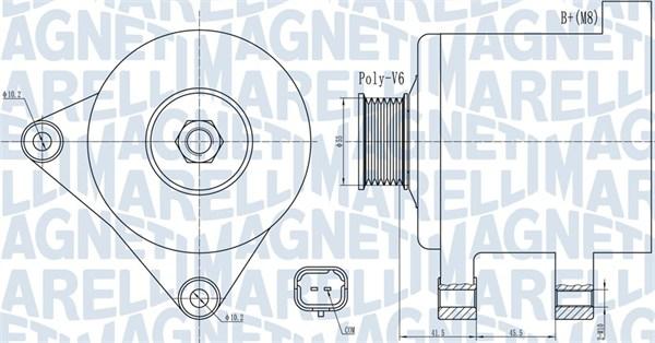 Magneti Marelli 063732015010 - Ģenerators autospares.lv