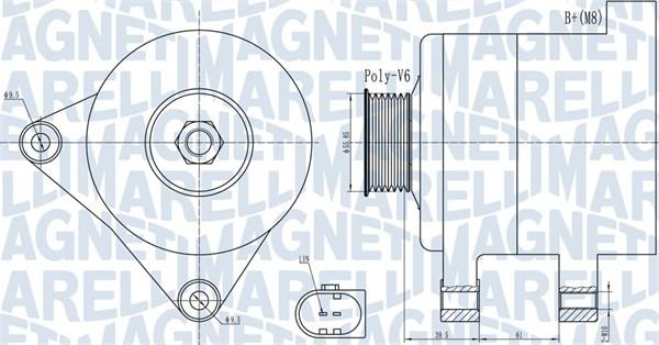 Magneti Marelli 063732011010 - Ģenerators autospares.lv