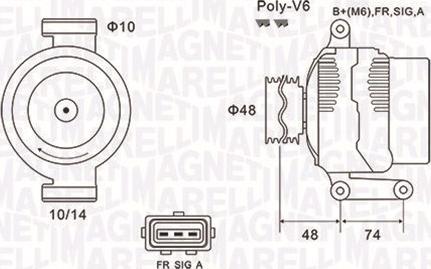 Magneti Marelli 063732034010 - Ģenerators www.autospares.lv