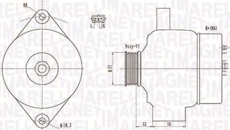 Magneti Marelli 063732026010 - Ģenerators autospares.lv