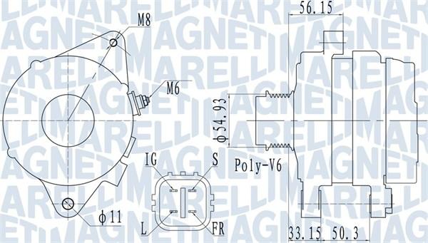 Magneti Marelli 063732027010 - Генератор www.autospares.lv