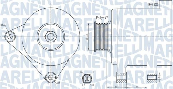 Magneti Marelli 063732078010 - Ģenerators autospares.lv