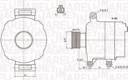 Magneti Marelli 063732109010 - Ģenerators autospares.lv