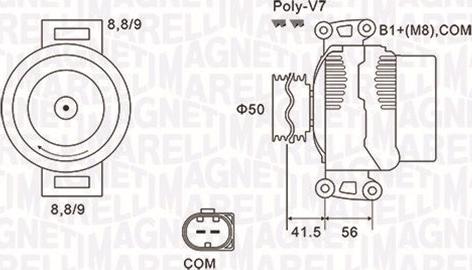 Magneti Marelli 063732108010 - Ģenerators autospares.lv