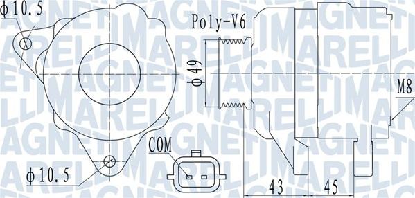 Magneti Marelli 063732110010 - Ģenerators autospares.lv