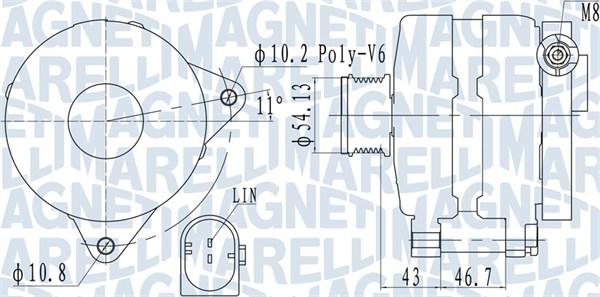 Magneti Marelli 063732113010 - Ģenerators autospares.lv