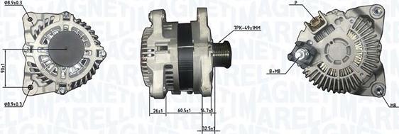 Magneti Marelli 063732186010 - Генератор www.autospares.lv