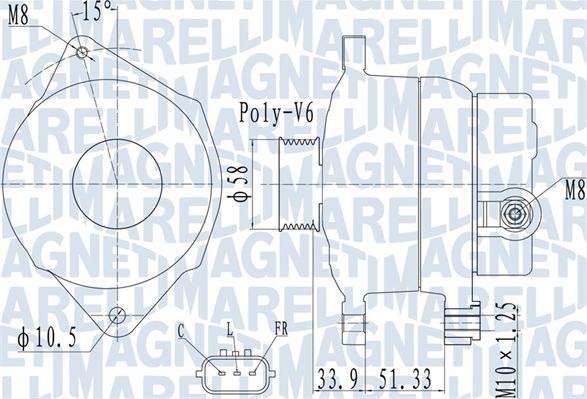 Magneti Marelli 063732138010 - Ģenerators autospares.lv