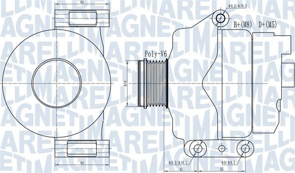 Magneti Marelli 063732132010 - Ģenerators autospares.lv