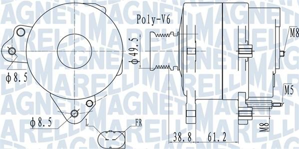 Magneti Marelli 063732137010 - Ģenerators autospares.lv