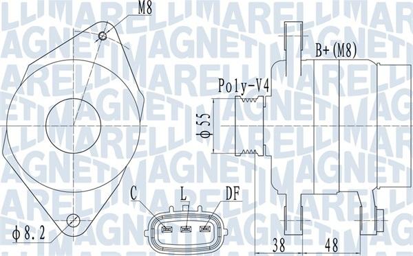 Magneti Marelli 063732124010 - Ģenerators www.autospares.lv