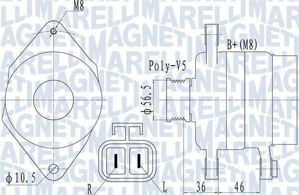 Magneti Marelli 063732128010 - Генератор www.autospares.lv