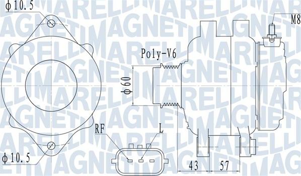 Magneti Marelli 063732122010 - Ģenerators www.autospares.lv