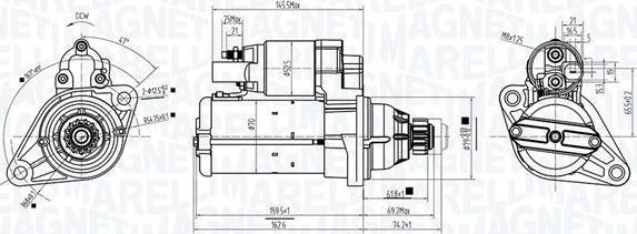 Magneti Marelli 063725944010 - Starteris www.autospares.lv