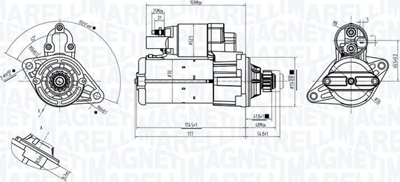 Magneti Marelli 063725561010 - Starteris www.autospares.lv